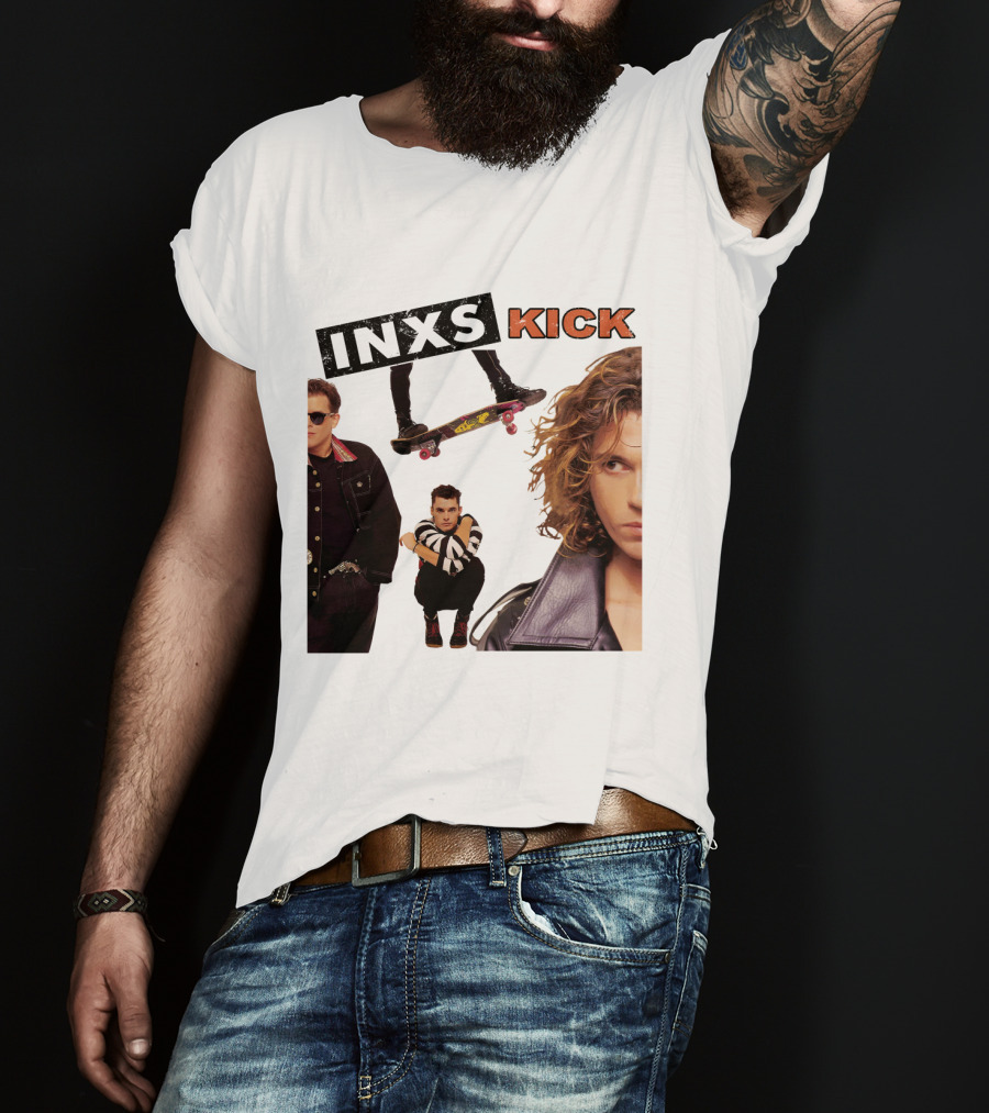 Inxs Kick Skateboard Punk Style T-Shirt