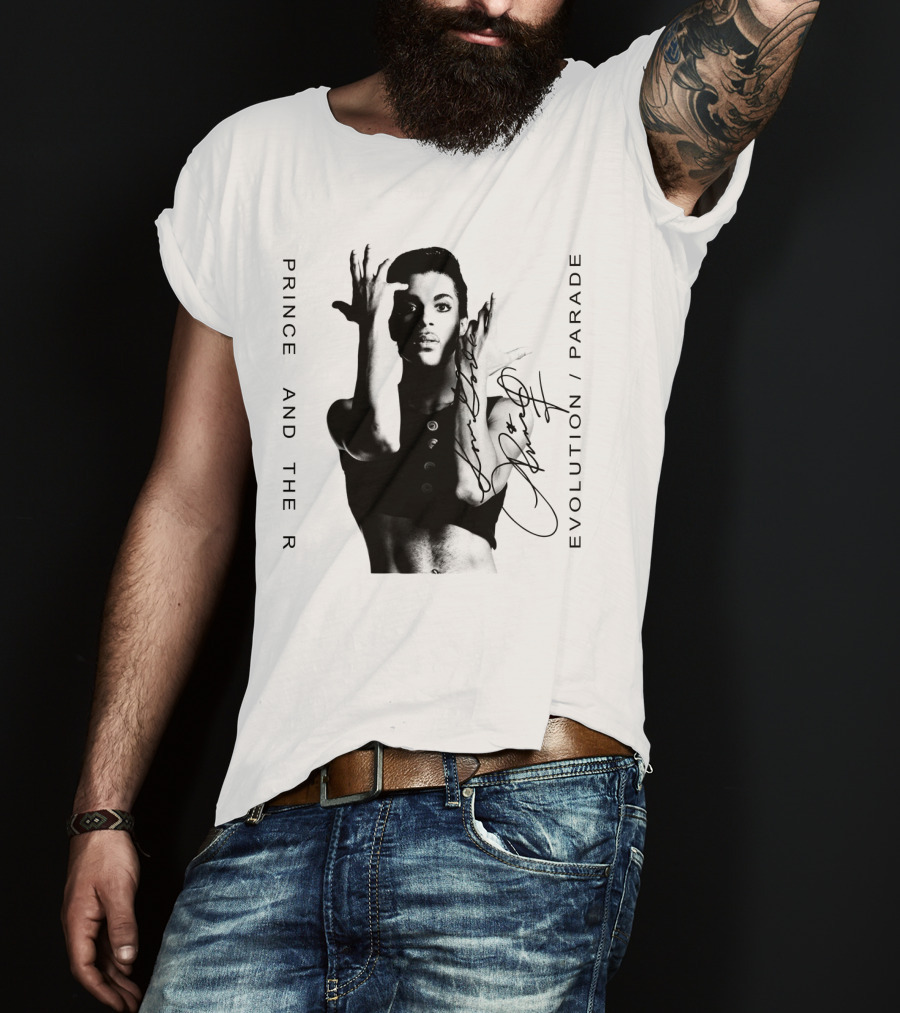 Prince And The Revolution Parade Signed Album Cover T-Shirt