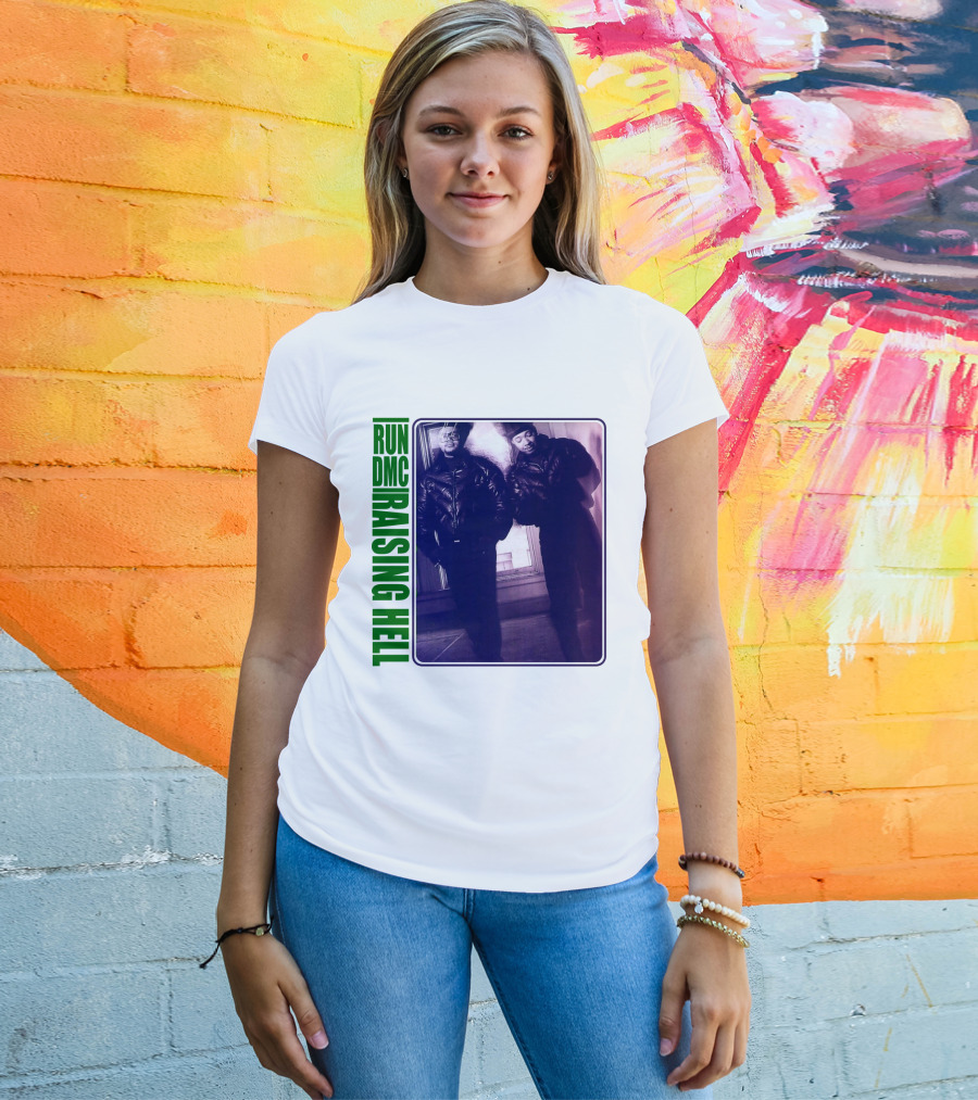 Run Dmc Raising Hell 1986 Music Album Hip Hop Legends T-Shirt