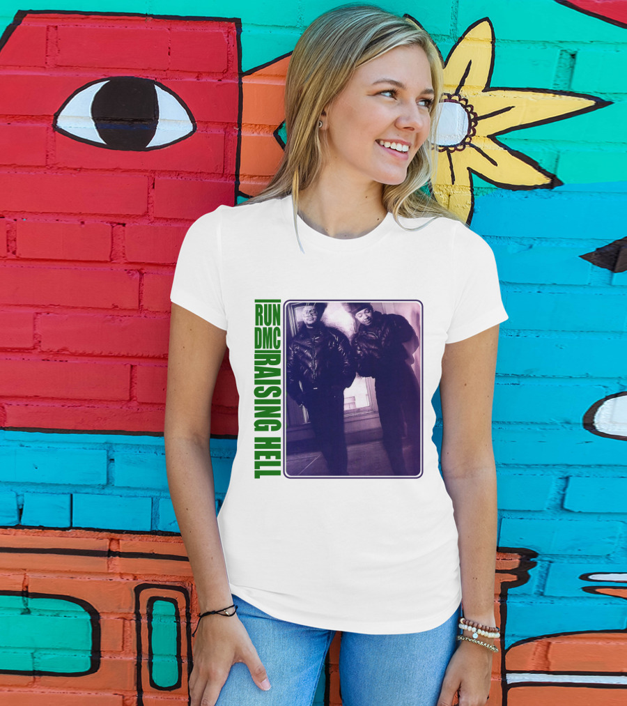 Run Dmc Raising Hell 1986 Music Album Hip Hop Legends T-Shirt