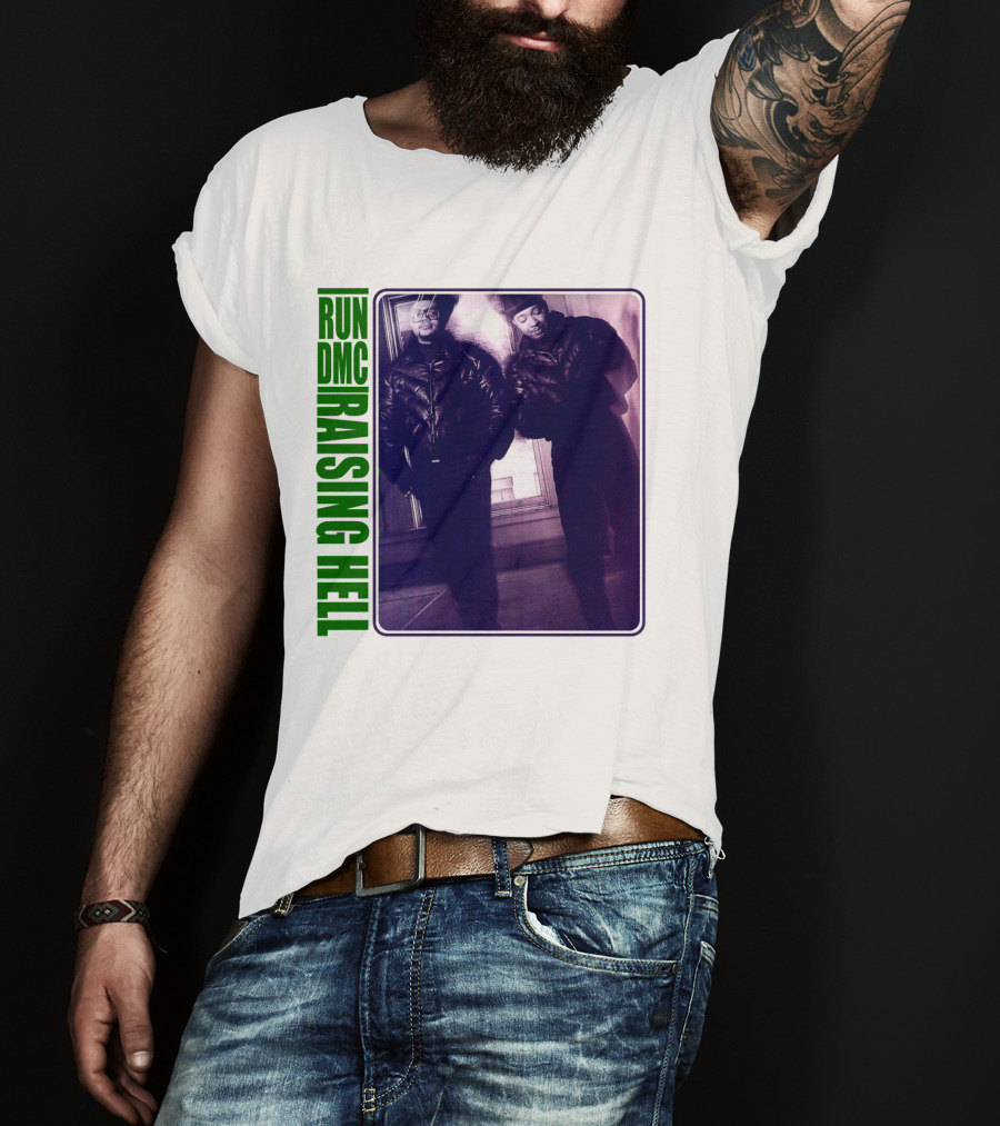 Run Dmc Raising Hell 1986 Music Album Hip Hop Legends T-Shirt