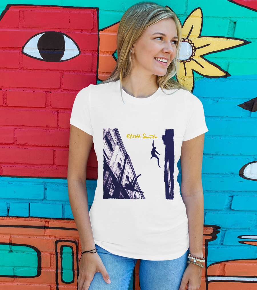 Elliott Smith Leaping Figures Urban Scene T-Shirt