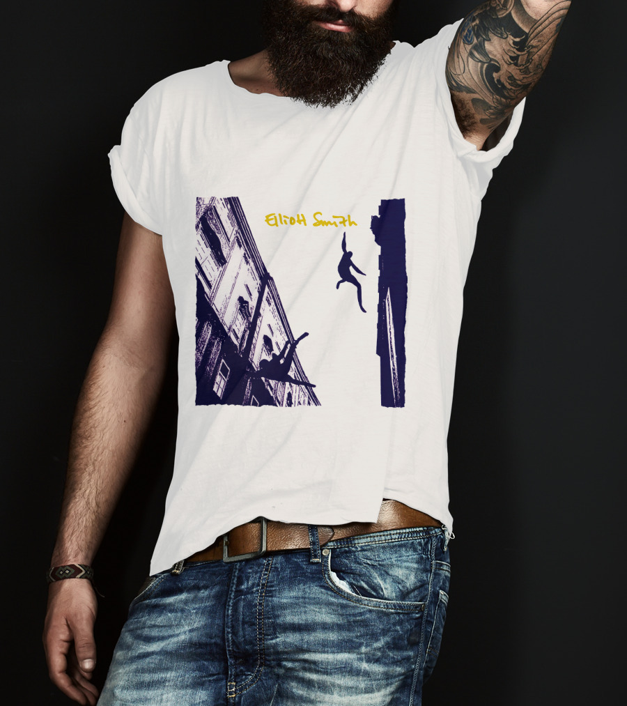 Elliott Smith Leaping Figures Urban Scene T-Shirt