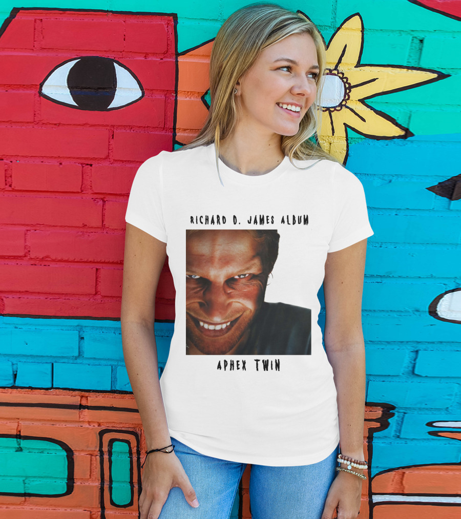 Richard D. James Album Aphex Twin Smiling Face T-Shirt