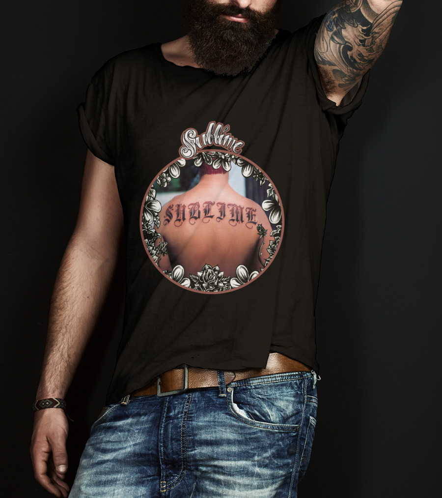 Sublime Floral Tattoo Back T-Shirt
