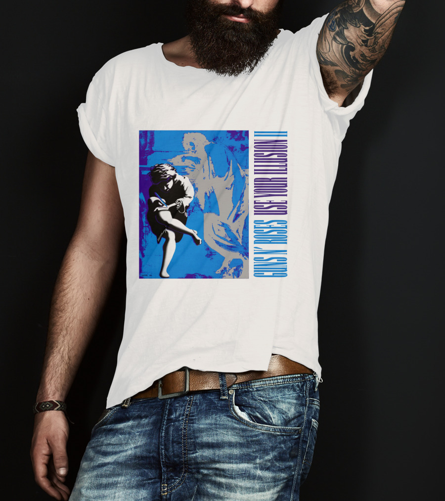 Guns N Roses Use Your Illusion Ii Blue Angel Artwork T-Shirt