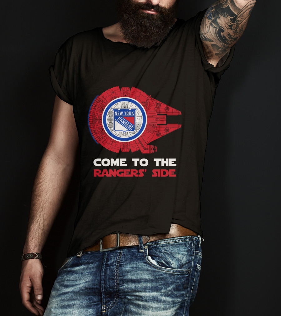 New York Rangers Millennium Falcon Come To The Rangers' Side T-Shirt