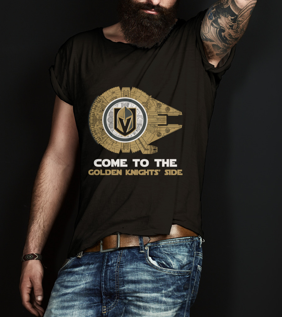 Come To The Golden Knights' Side Millennium Falcon T-Shirt