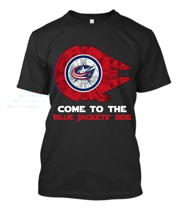 Come To The Columbus Blue Jackets' Side Millennium Falcon T-Shirt