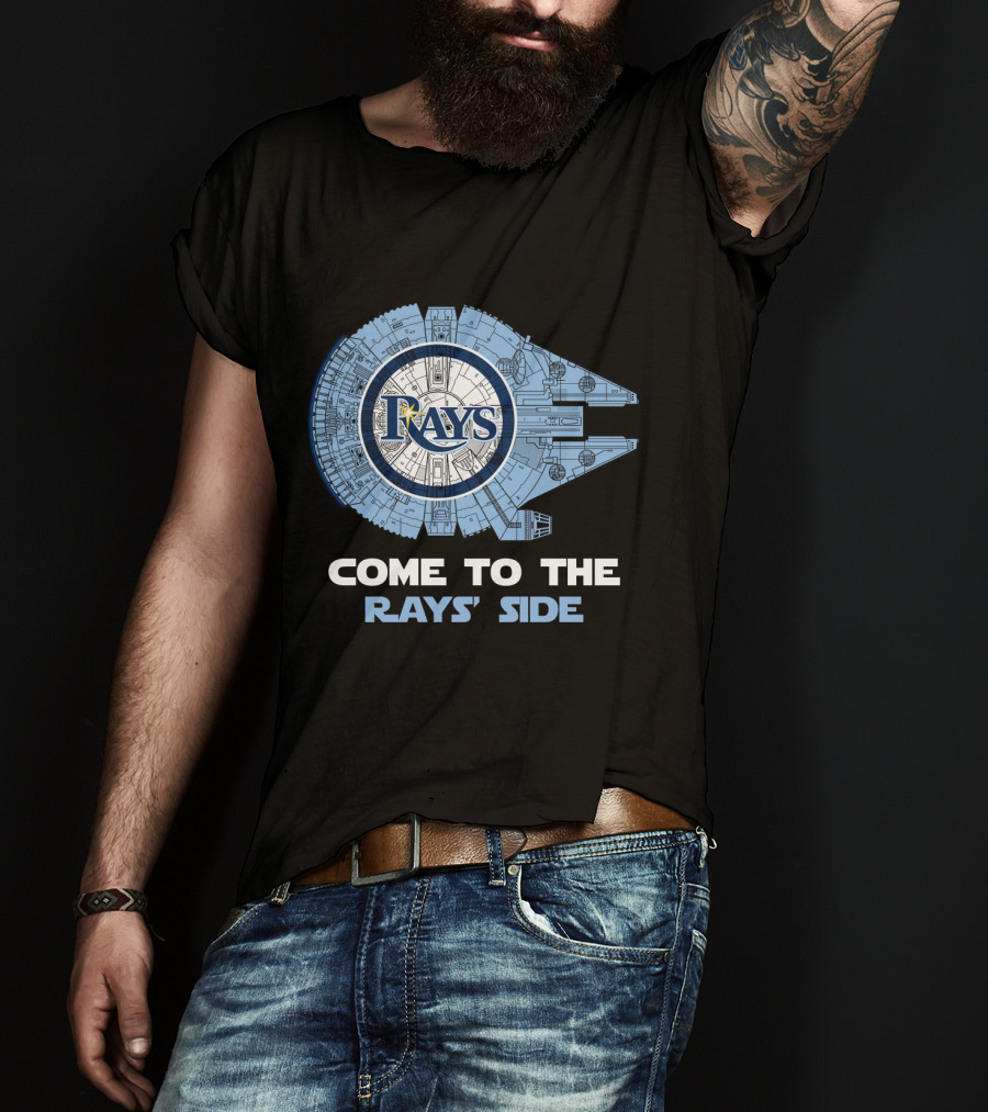 Tampa Bay Rays Come To The Rays' Side Millennium Falcon T-Shirt