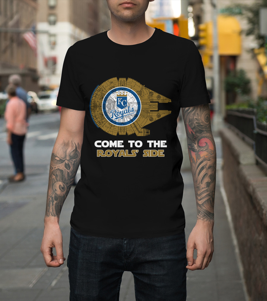 Kansas City Royals Millennium Falcon Come To The Royals' Side MLB T-Shirt