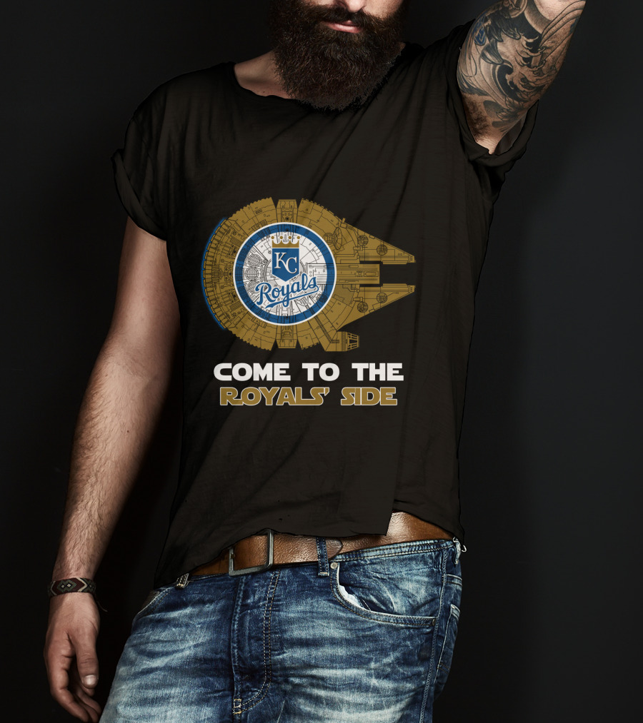 Kansas City Royals Millennium Falcon Come To The Royals' Side MLB T-Shirt