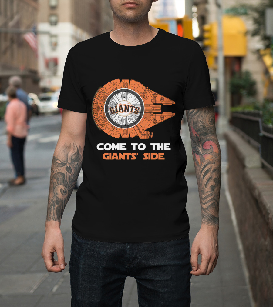 San Francisco Giants Come To The Giants' Side Millennium Falcon MLB T-Shirt