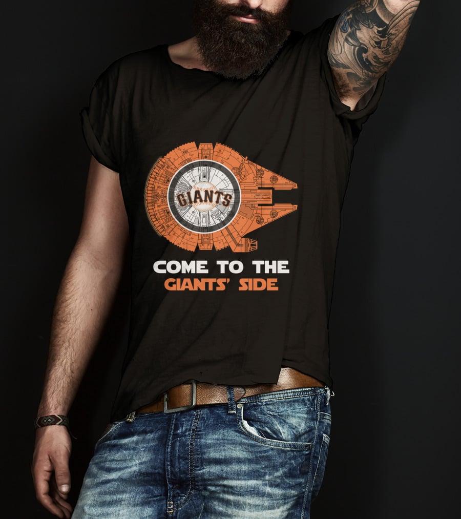 San Francisco Giants Come To The Giants' Side Millennium Falcon MLB T-Shirt