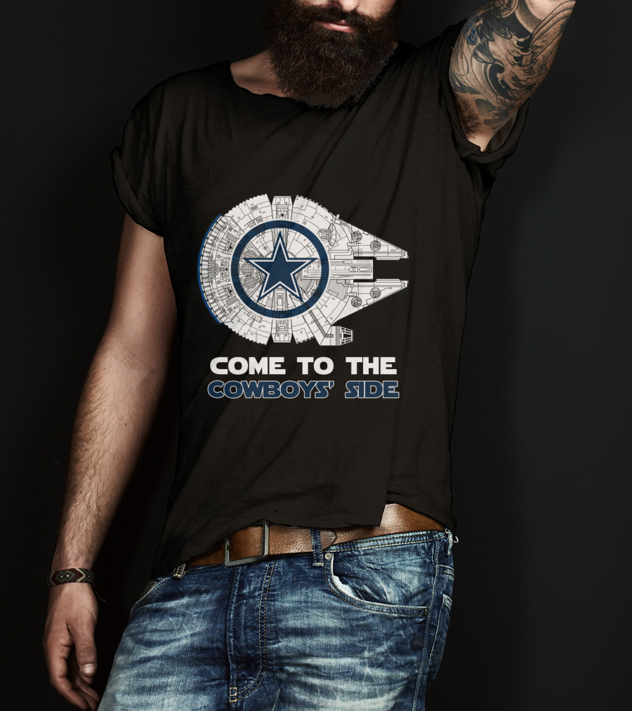 Dallas Cowboys Come To The Cowboys' Side Millennium Falcon Nfl T-Shirt