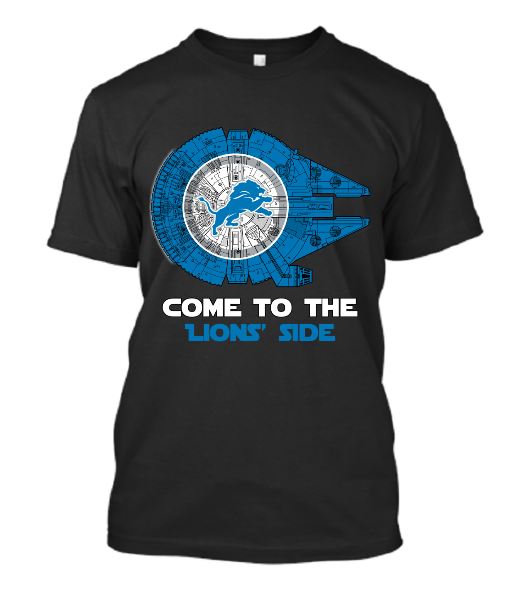 Come To The Lions' Side Detroit Millennium Falcon Nfl T-Shirt