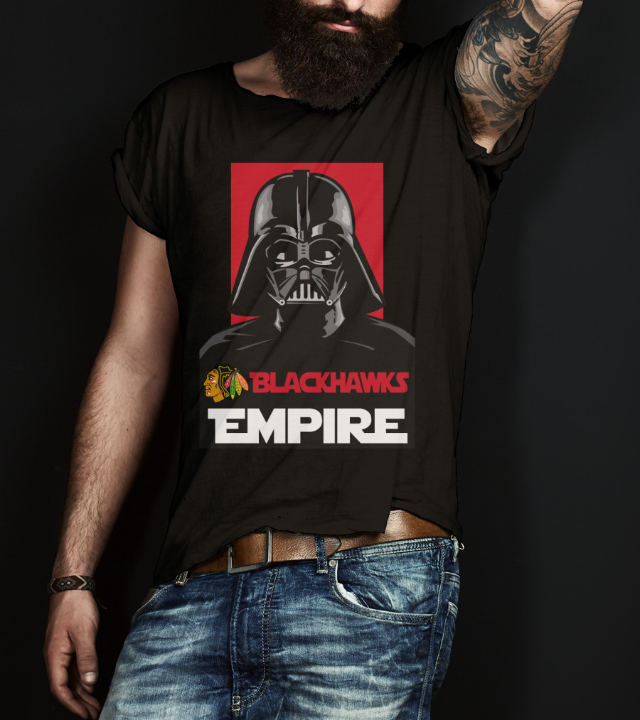 BLACKHAWKS EMPIRE Chicago Blackhawks Darth Vader NHL T-Shirt