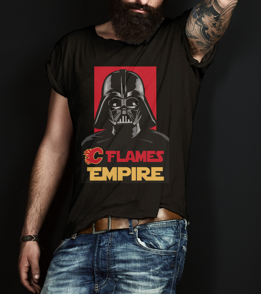Calgary Flames Empire Darth Vader NHL T-Shirt