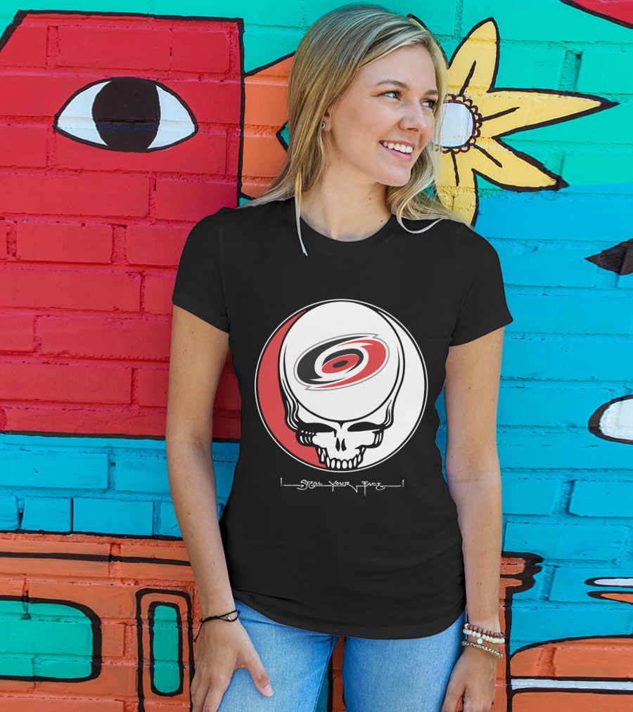 Steal Your Face Grateful Dead Carolina Hurricanes T-Shirt
