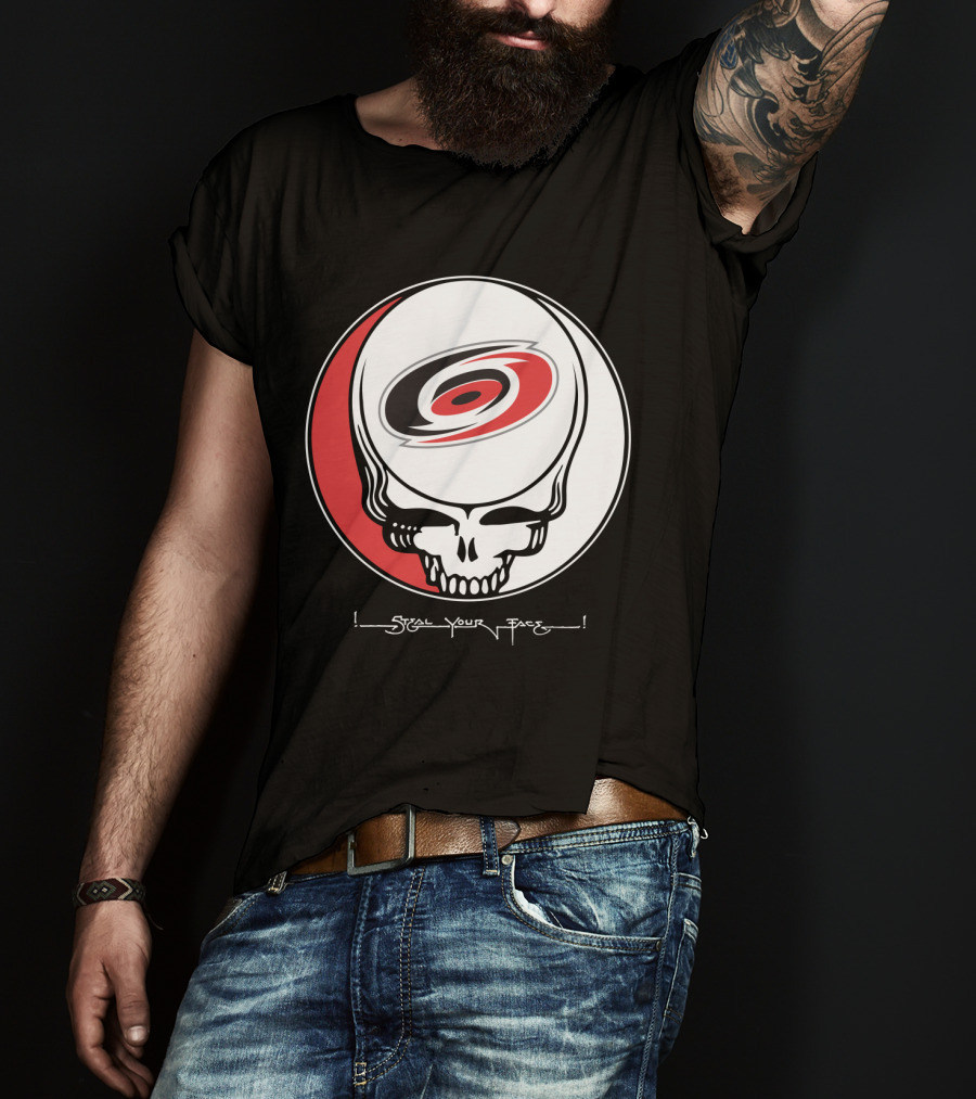 Steal Your Face Grateful Dead Carolina Hurricanes T-Shirt