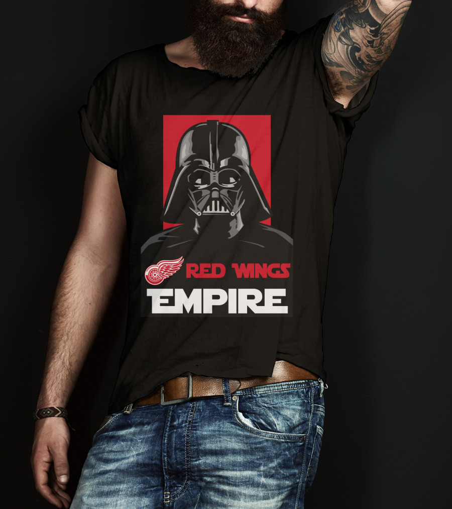 Detroit Red Wings Empire Darth Vader NHL T-Shirt