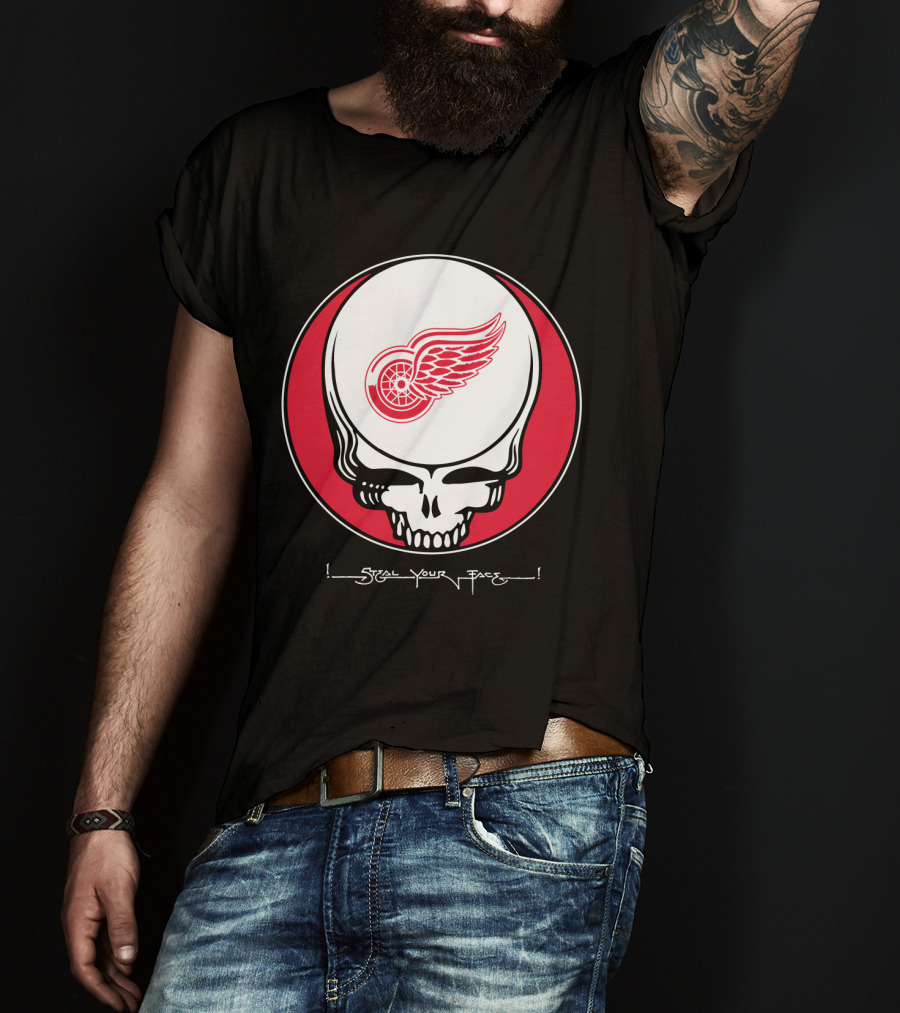 Grateful Dead Steal Your Face Detroit Red Wings T-Shirt