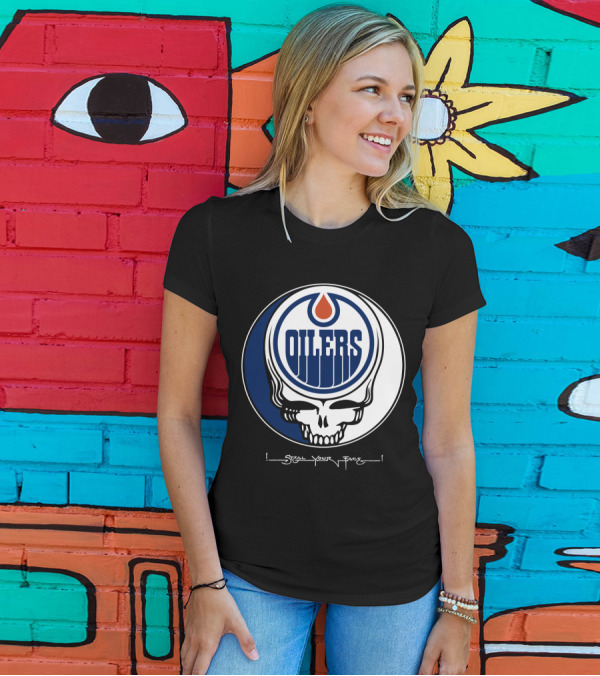 Grateful Dead Steal Your Face Edmonton Oilers T-Shirt