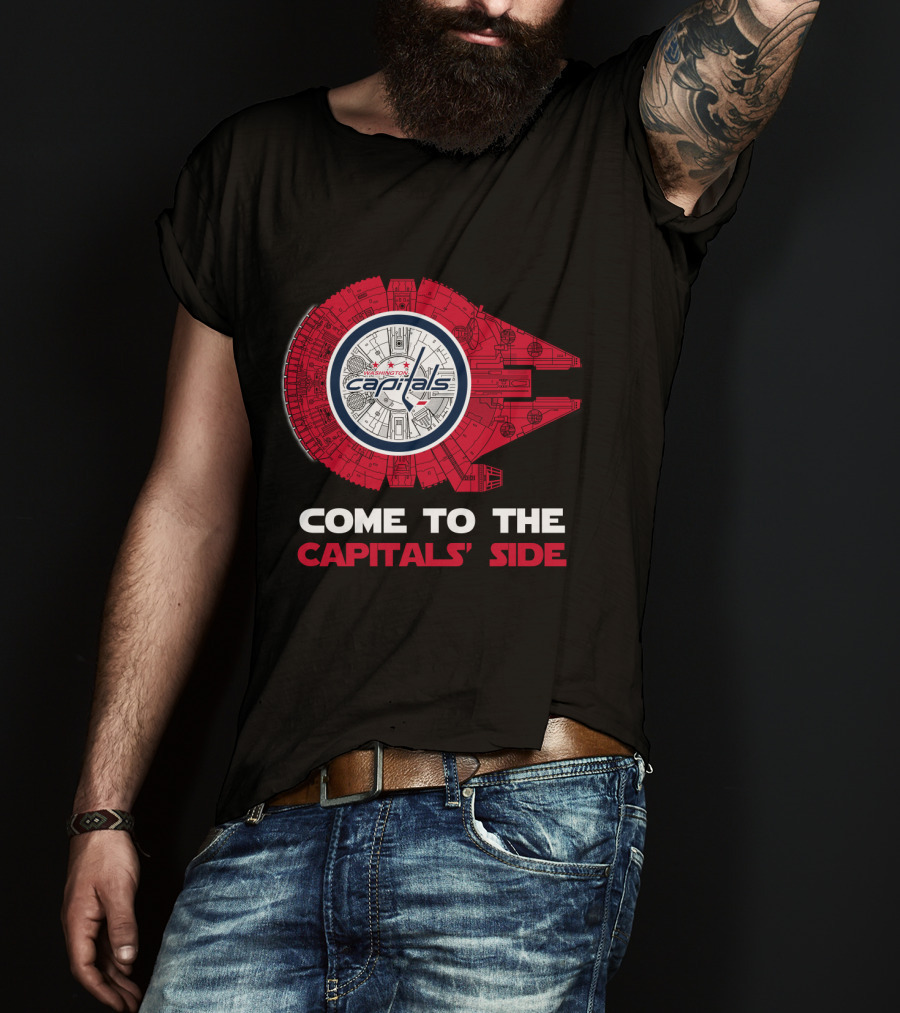 Washington Capitals Millennium Falcon Come To The Capitals' Side T-Shirt