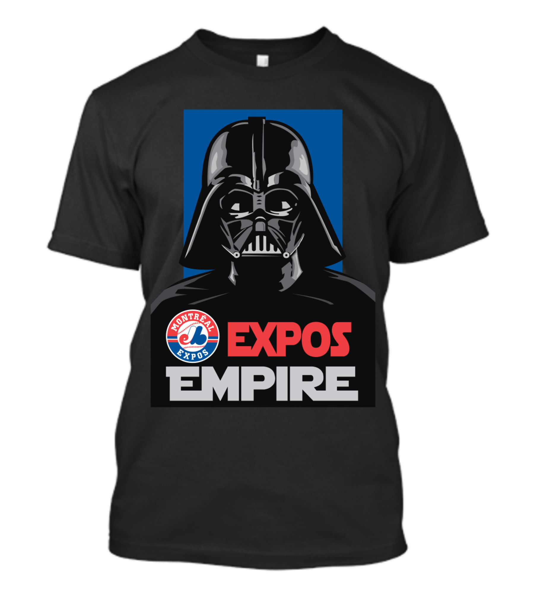Montreal Expos Empire Darth Vader Star Wars Crossover T-Shirt