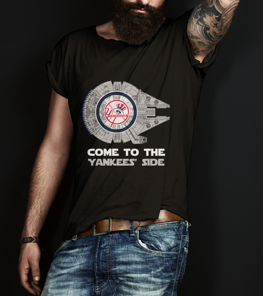 New York Yankees Come To The Yankees' Side Millennium Falcon T-Shirt