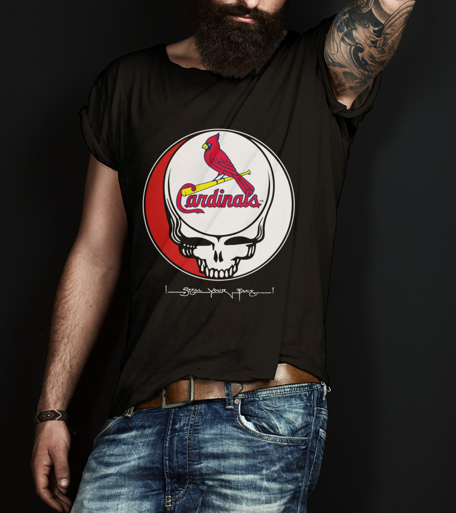 GRATEFUL DEAD St. Louis Cardinals Steal Your Face T-Shirt