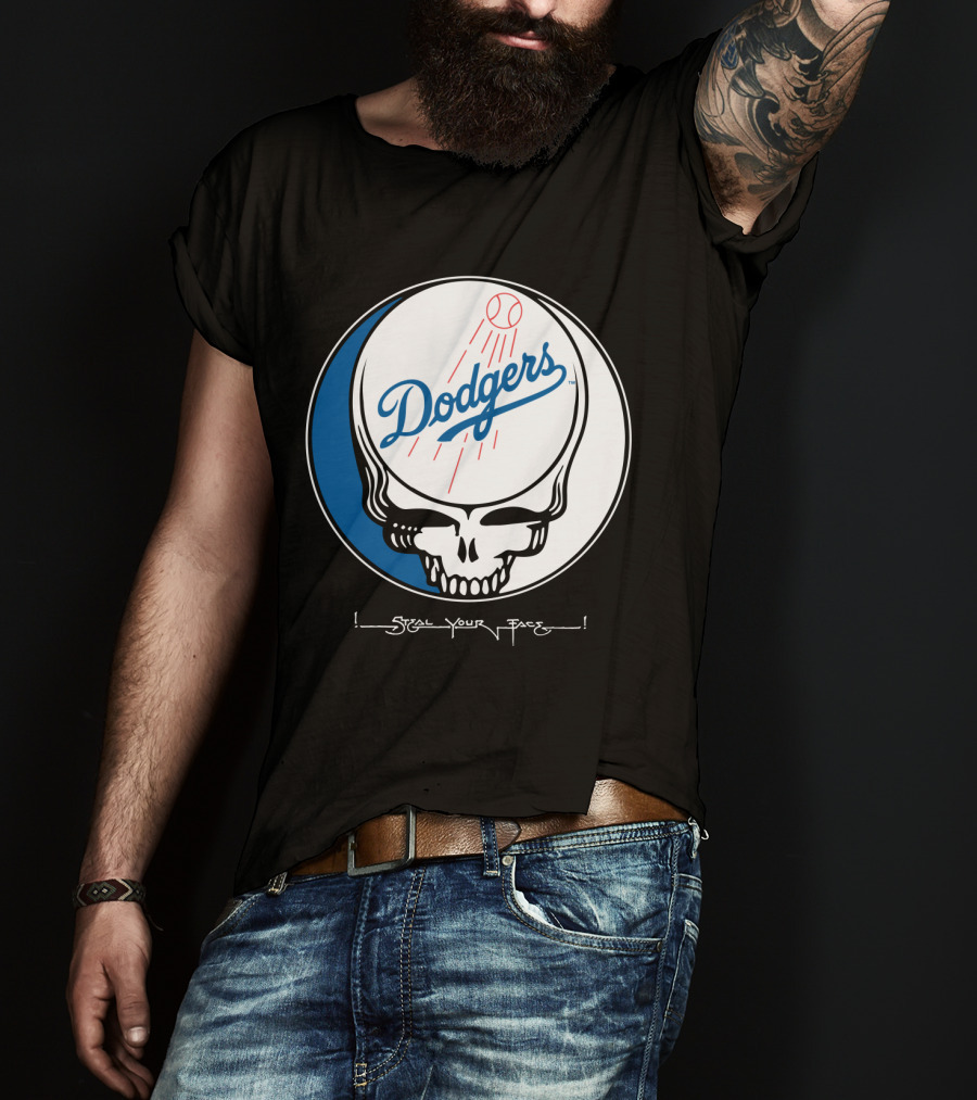 Grateful Dead Steal Your Face Dodgers T-Shirt