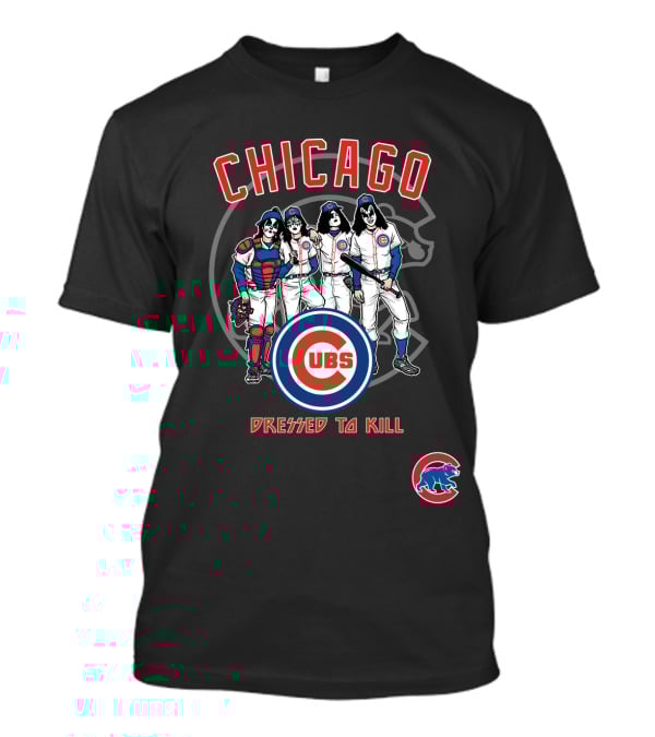 Chicago Cubs KISS Dressed To Kill Crossover T-Shirt