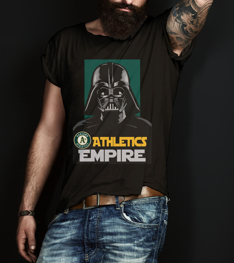 Oakland Athletics Empire Darth Vader A's T-Shirt