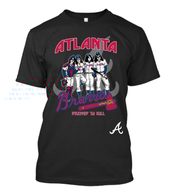 Atlanta Braves KISS Dressed To Kill T-Shirt