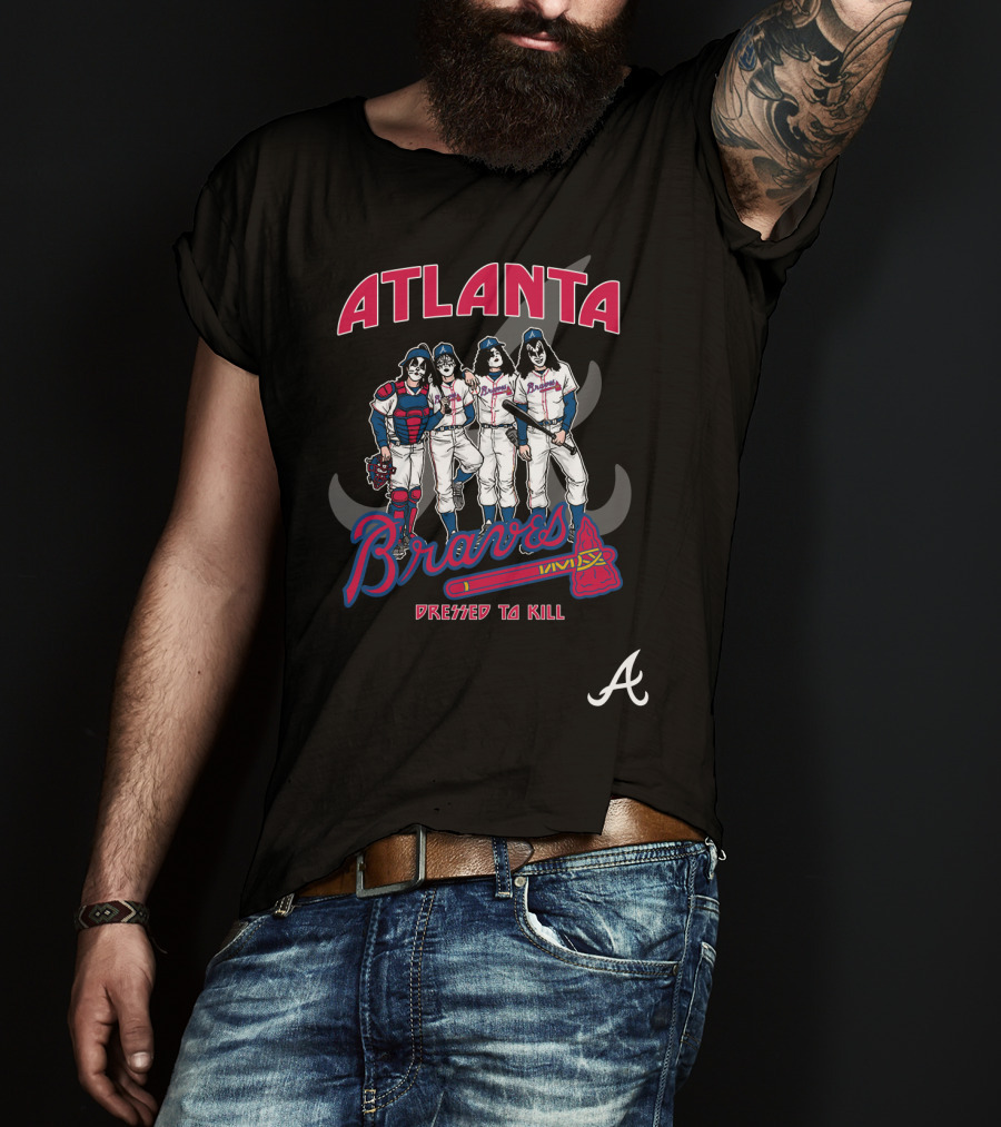 Atlanta Braves KISS Dressed To Kill T-Shirt