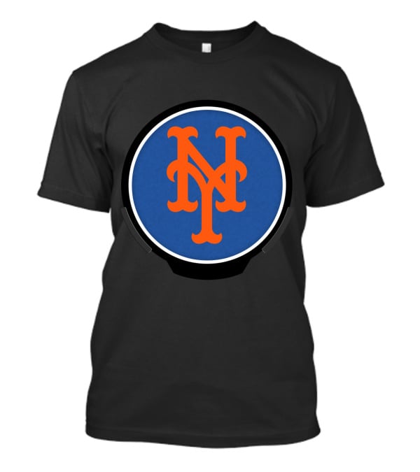 New York Mets Logo Blue Orange Circle T-Shirt