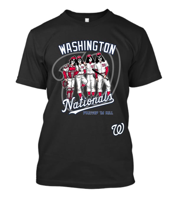 Washington Nationals KISS Dressed To Kill Baseball Edition T-Shirt