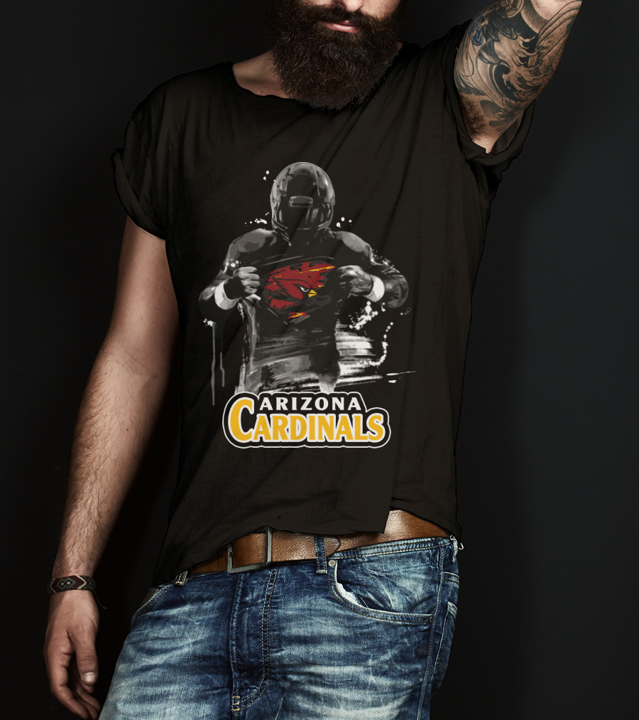 Arizona Cardinals Football Hero Emblem Reveal T-Shirt