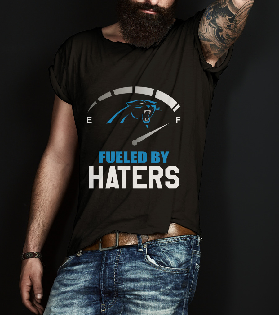Carolina Panthers Fueled By Haters Full Tank Gauge T-Shirt