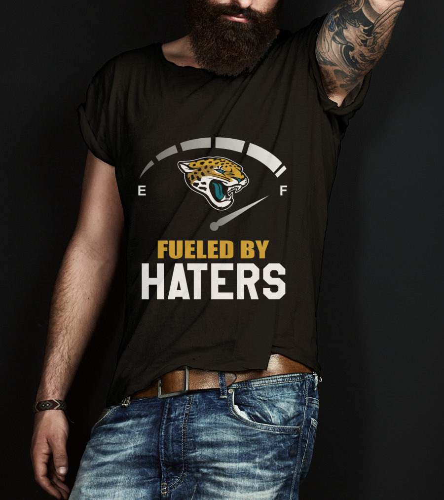 Jacksonville Jaguars Fueled By Haters Bold Energy Gauge T-Shirt