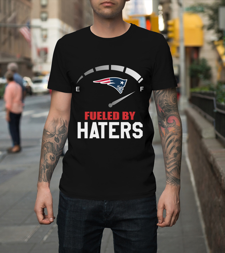 New England Patriots Fueled By Haters Gauge T-Shirt