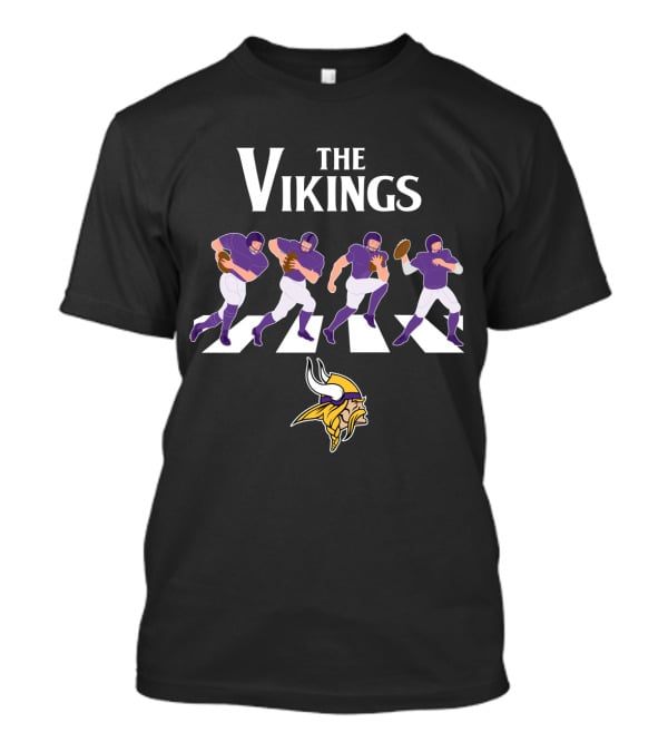 Minnesota Vikings Abbey Road Football Crossing T-Shirt
