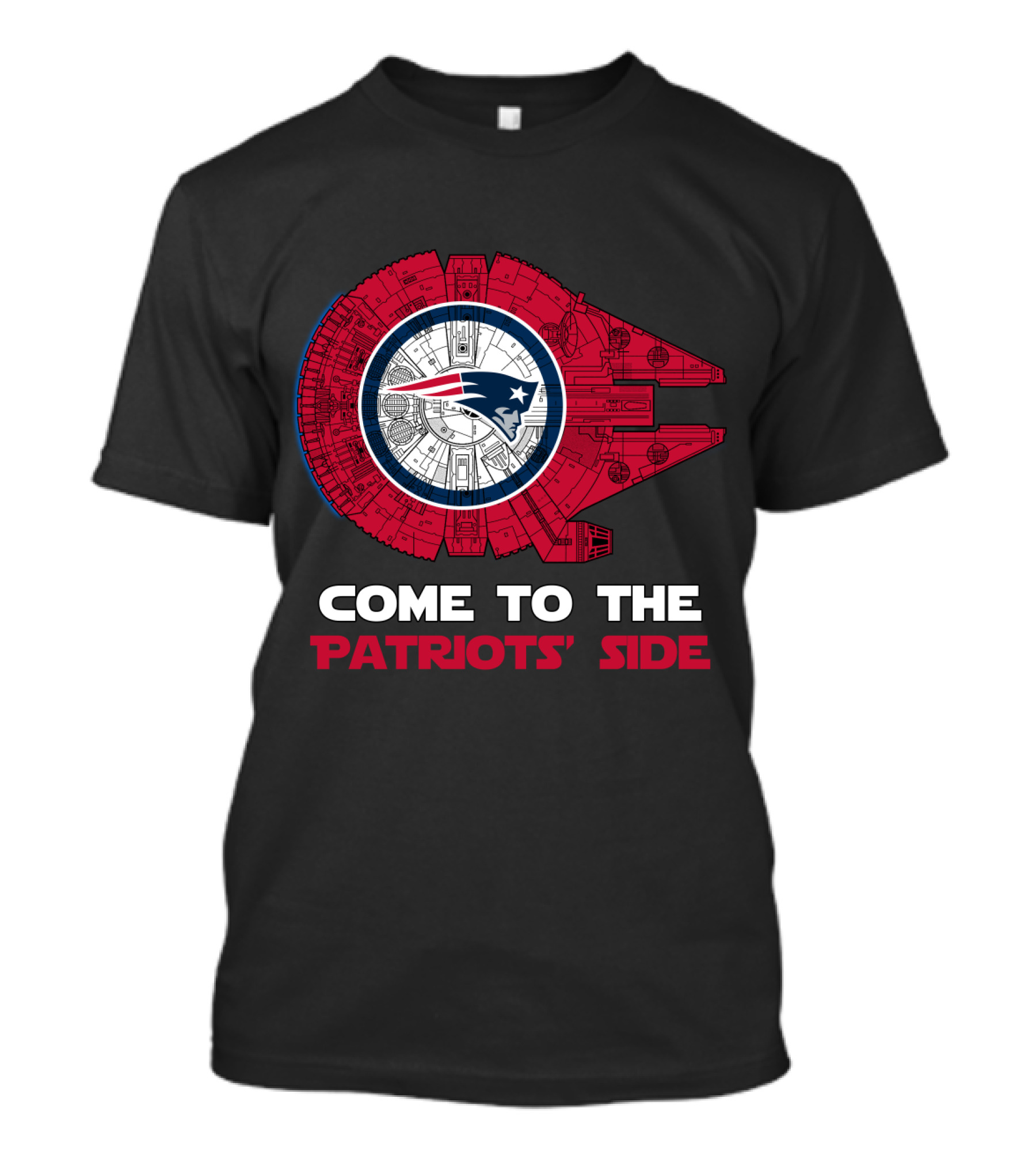 New England Patriots Millennium Falcon Come To The Patriots' Side T-Shirt