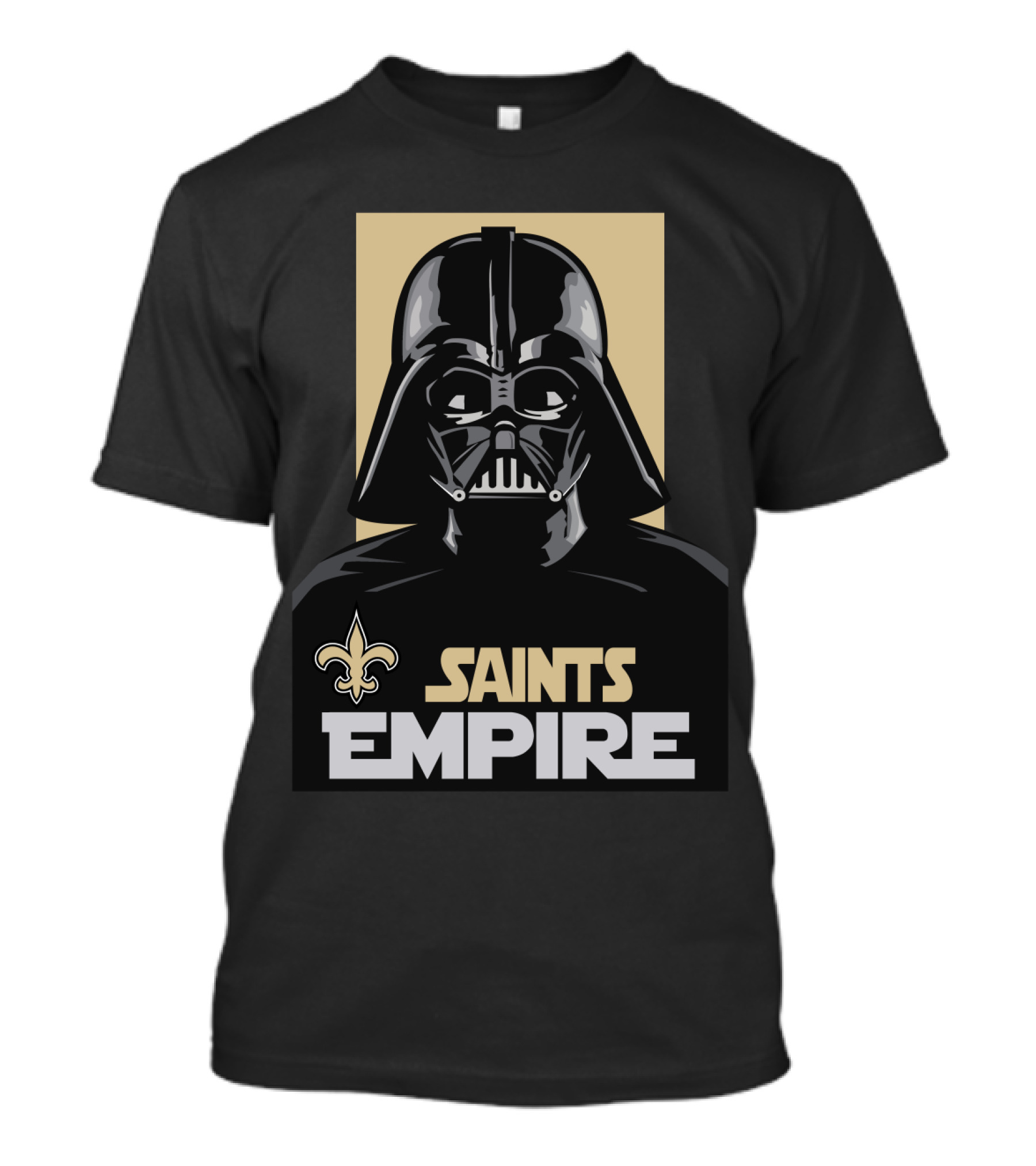 New Orleans Saints Empire Darth Vader Iconic Crossover Football T-Shirt
