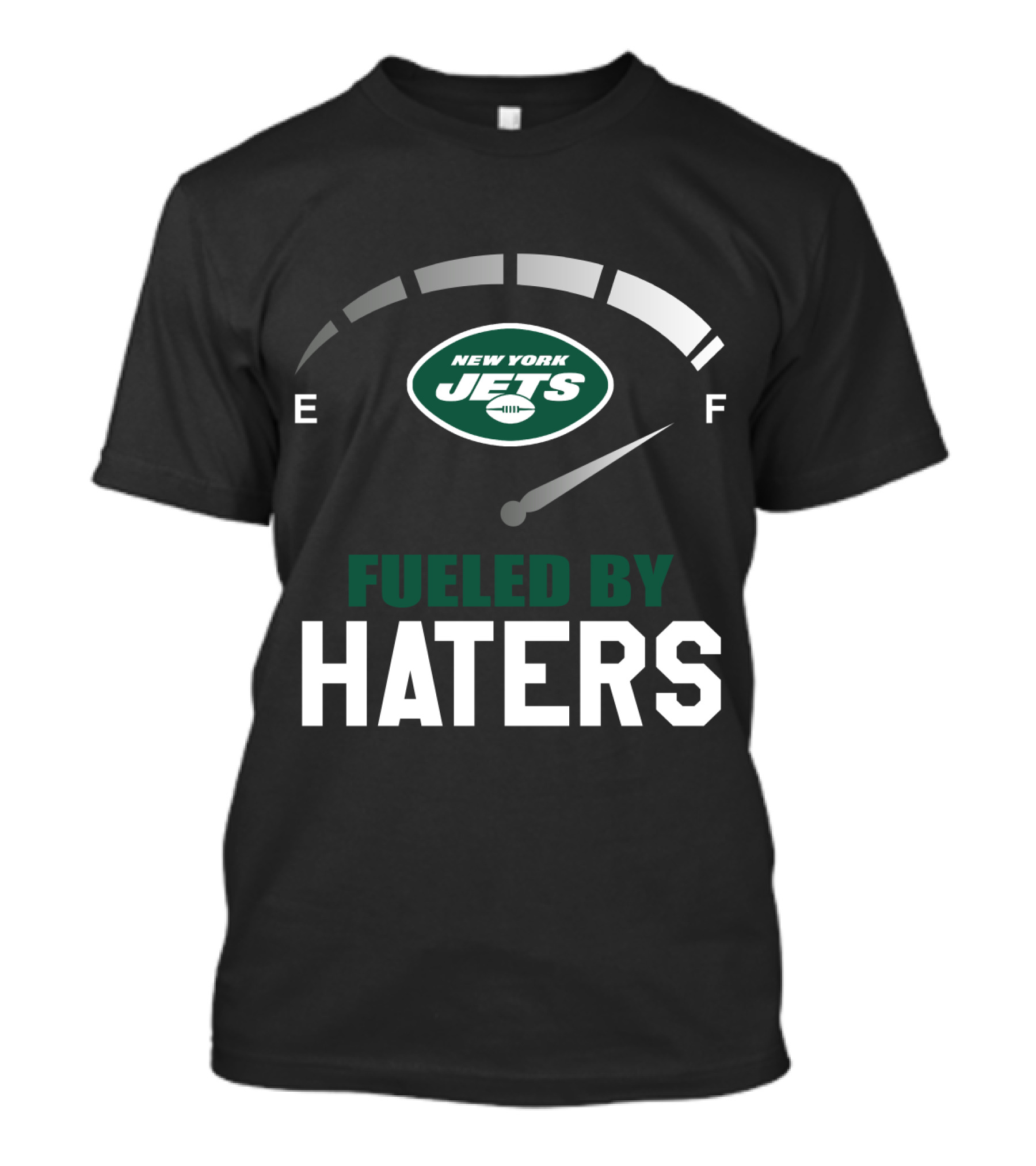 New York Jets Fueled By Haters Fuel Gauge T-Shirt
