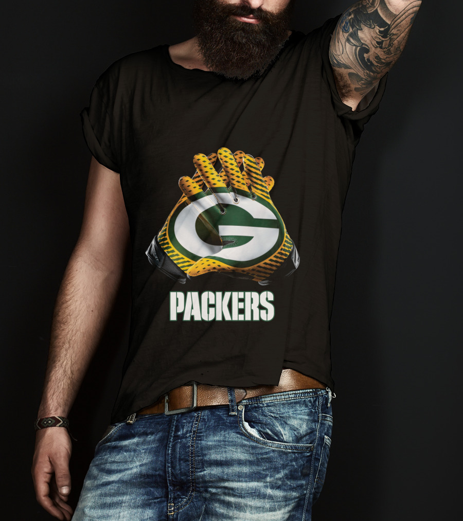 Packers Green Bay Nfl Gloves T-Shirt