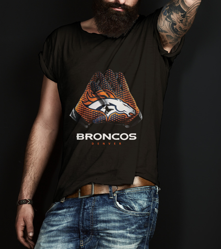 Denver Broncos Nfl Gloves Broncos Denver T-Shirt