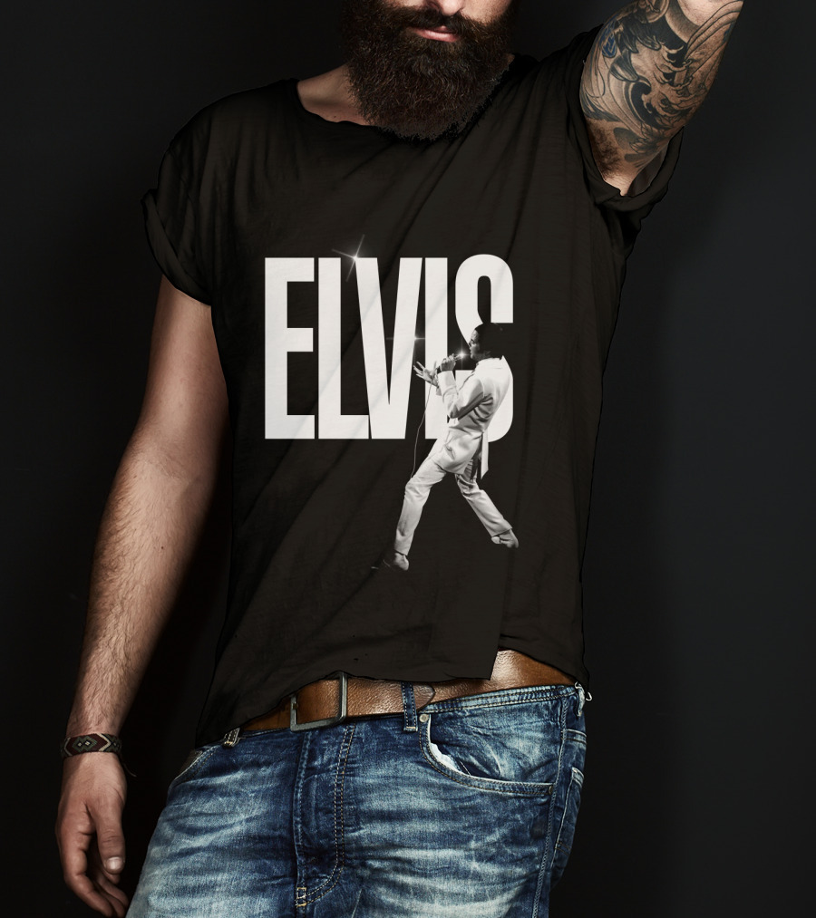 Elvis Sparkling Stage Performance T-Shirt