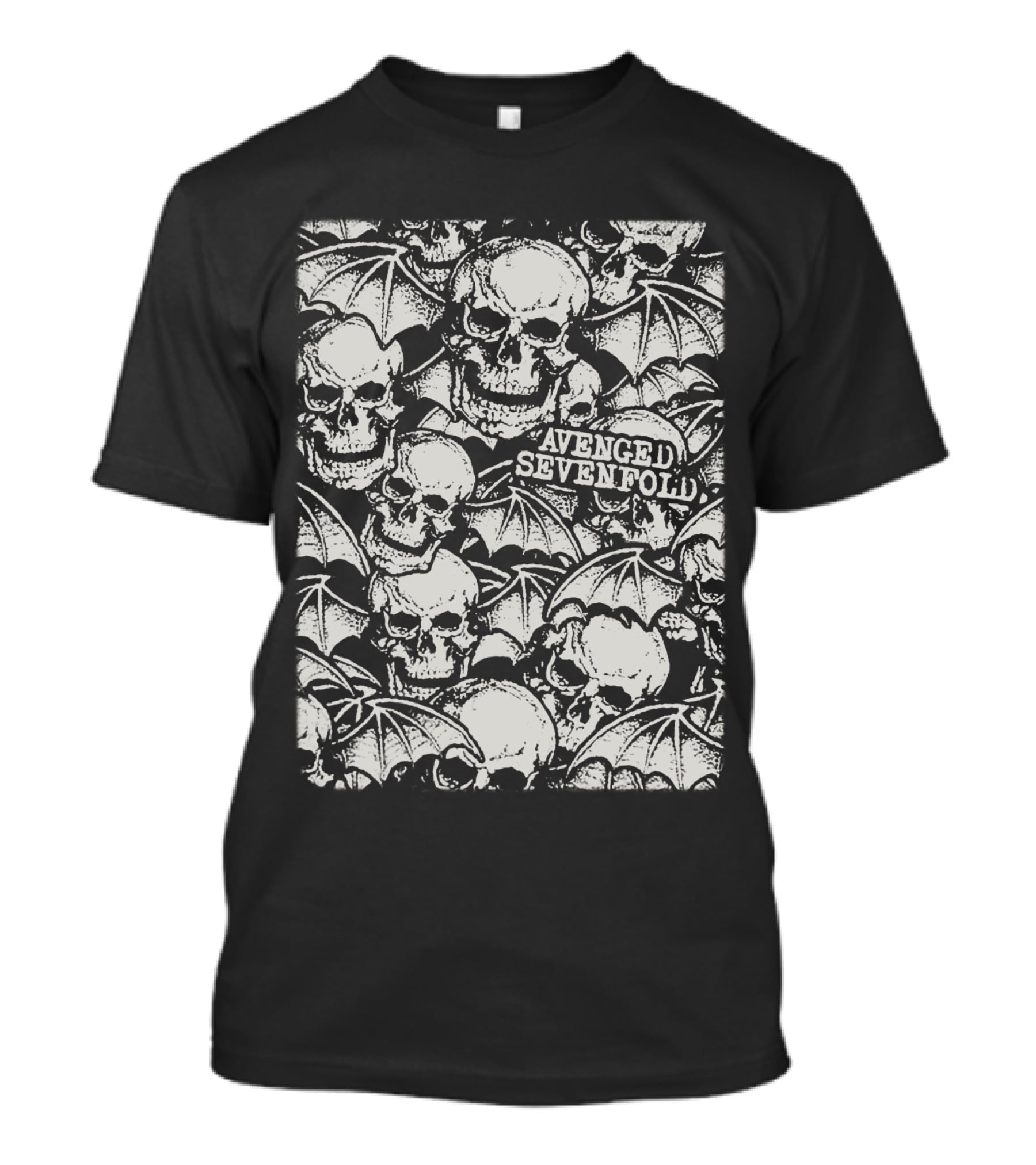 Avenged Sevenfold Skull And Bat Wings T-Shirt